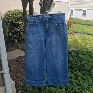 Madewell cropped wide leg jean